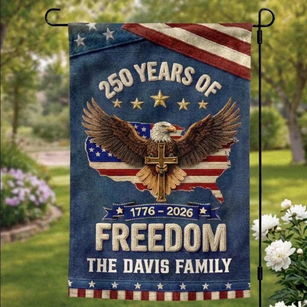 Custom Flag, Personalized America 250th Anniversary Gifts For Mom, Dad, Family, USA Patriotic Flag, 1776-2026 Commemorative, bM092cDd