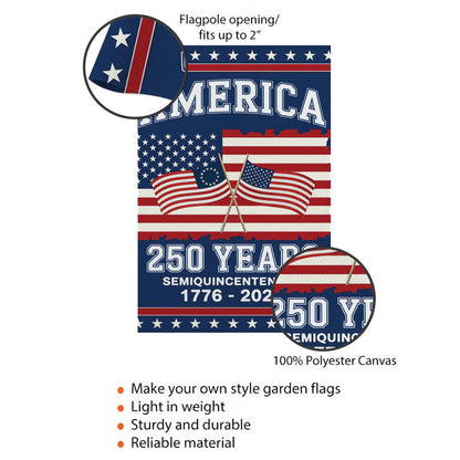 We The People 250th Anniversary Flag, 250 Years of Freedom Flag, USA Independence Day Decor, Fourth of July Gift, Celebration 1776-2026